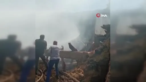 Sivas’ta mutfak tüpü patladı, çıkan yangında bir kişi dumandan etkilendi