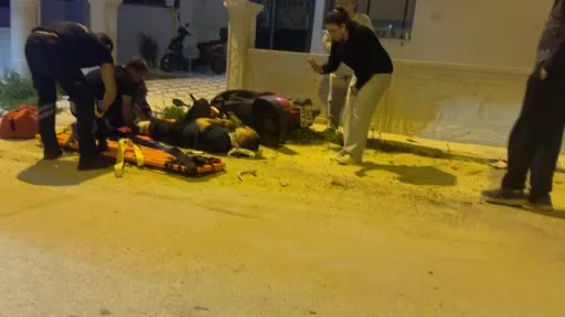 Alkollü sürücünün kullandığı motosiklet, otomobille ile çarpıştı