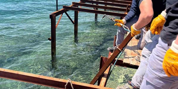 Bodrum’da kaçak iskelelerle mücadele devam ediyor