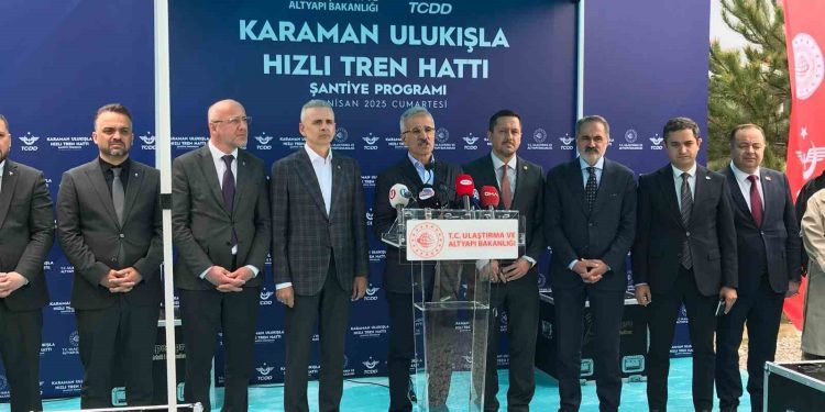 Bakan Uraloğlu: “Karaman Ulukışla hızlı tren hattı büyük bir dönüşümün kapısını aralayacak”
