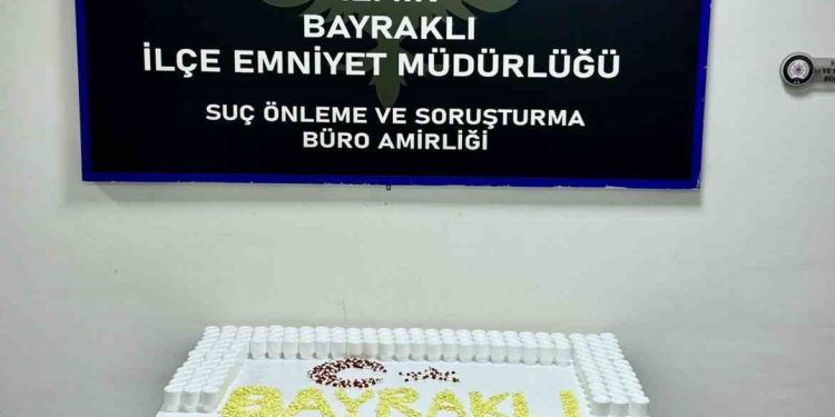 Bayraklı’da binlerce uyuşturucu hap ele geçirildi