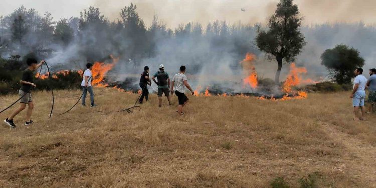 Büyükşehir itfaiye ekipleri 6 ayda 380 anız yangınına müdahale etti