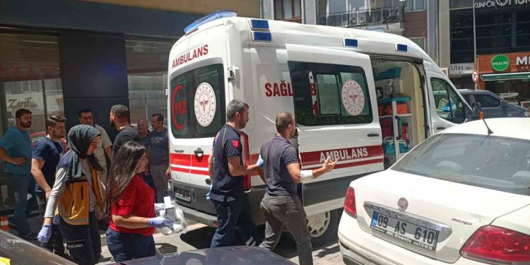 Motosiklet sürücüsünün öfkesi hastanelik etti